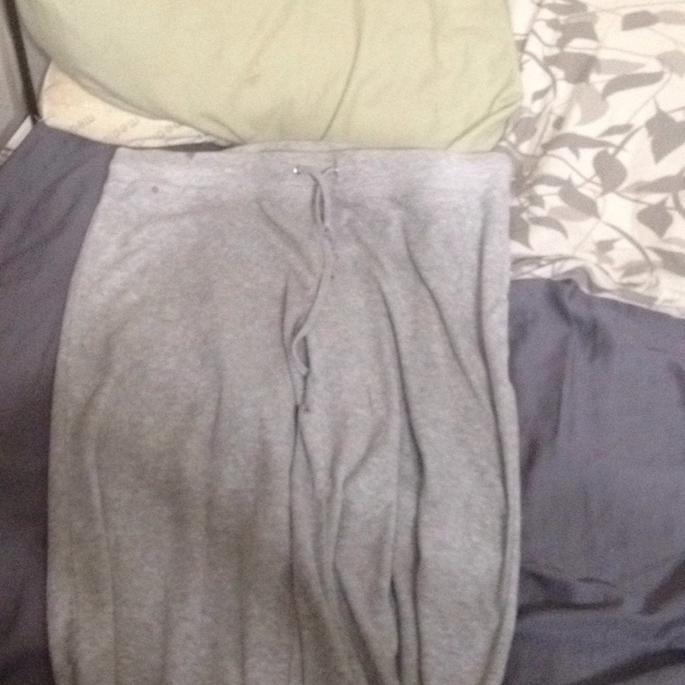 Gray sweatpants